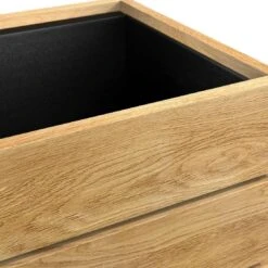 OUTLIV. Flora Pflanztopf 40x41x79,5cm Schwarz/Wildeiche -Gartenbedarf Angebote outliv by detlef steves flora pflanztopf 40x41x79 5cm 1354147 5