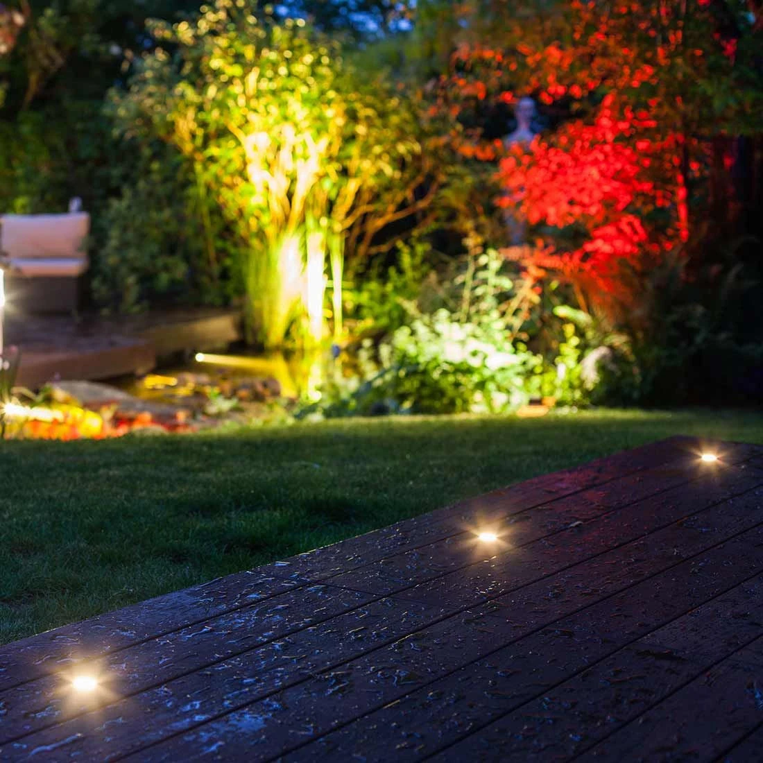 OUTLIV. Smart Light Starter-Set "Wifi 5RGB Bodeneinbauspots" Silber/Schwarz 9 OUTLIV. Smart Light Starter-Set "Wifi 5RGB Bodeneinbauspots" Silber/Schwarz – Bild 7