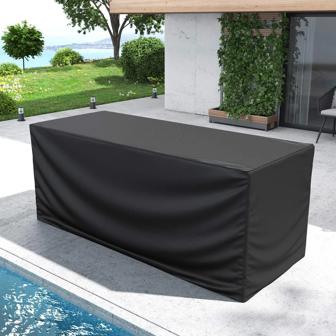 OUTLIV. Gartenmöbel-Set Schutzhülle 220x100x91cm Schwarz 4 OUTLIV. Gartenmöbel-Set Schutzhülle 220x100x91cm Schwarz – Bild 2