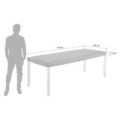 OUTLIV. Gartentisch Schutzhülle 220x100x10cm Schwarz -Gartenbedarf Angebote outliv gartentisch schutzhuelle 220x100x10cm 1488842 6