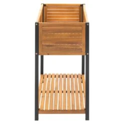 OUTLIV. Bern Hochbeet 90x45x90cm Stahl/Akazie Schwarz/Natur -Gartenbedarf Angebote outliv ko tao hochbeet 90x45x90cm stahl akazie 1343114 3