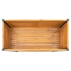 OUTLIV. Bern Hochbeet 90x45x90cm Stahl/Akazie Schwarz/Natur -Gartenbedarf Angebote outliv ko tao hochbeet 90x45x90cm stahl akazie 1343114 6