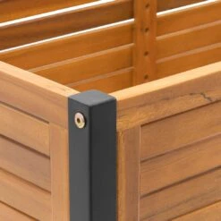 OUTLIV. Bern Hochbeet 90x45x90cm Stahl/Akazie Schwarz/Natur -Gartenbedarf Angebote outliv ko tao hochbeet 90x45x90cm stahl akazie 1343114 7