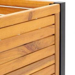 OUTLIV. Bern Hochbeet 90x45x90cm Stahl/Akazie Schwarz/Natur -Gartenbedarf Angebote outliv ko tao hochbeet 90x45x90cm stahl akazie 1343114 9