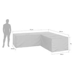 OUTLIV. Loungemöbel Schutzhülle 255x255x70cm Schwarz -Gartenbedarf Angebote outliv loungemoebel schutzhuelle 255x255x70cm 1488875 6