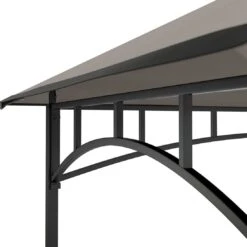 OUTLIV. Gartenpavillon 152x244cm Stahl/Stoff Schwarz/Grau -Gartenbedarf Angebote outliv pavillon 152x244cm stahl stoff 1396640 5