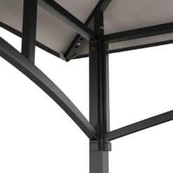 OUTLIV. Gartenpavillon 152x244cm Stahl/Stoff Schwarz/Grau -Gartenbedarf Angebote outliv pavillon 152x244cm stahl stoff 1396640 6