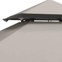 OUTLIV. Gartenpavillon 152x244cm Stahl/Stoff Schwarz/Grau -Gartenbedarf Angebote outliv pavillon 152x244cm stahl stoff 1396640 7