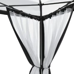 OUTLIV. Gartenpavillon 335x335cm Stahl/Stoff Schwarz/Weiß -Gartenbedarf Angebote outliv pavillon 335x335cm stahl stoff 1396629 6