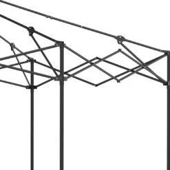 OUTLIV. Gartenpavillon 335x335cm Stahl/Stoff Schwarz/Weiß -Gartenbedarf Angebote outliv pavillon 335x335cm stahl stoff 1396629 9