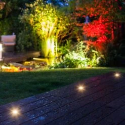 OUTLIV. Smart Light Starter-Set "3 Decklights Mit Transformator" Schwarz/Silber -Gartenbedarf Angebote outliv smart light decklight schwarz silber 1301952 8