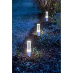 OUTLIV. Smart Light Starter-Set "3x Gartenleuchten Mit Dämmerungssensor" Silber/Schwarz -Gartenbedarf Angebote outliv starter set 3x gartenleuchten m dammerungss metall 1304009 7
