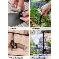 OUTLIV. Smart Light Starter -Set Wifi-Set: 3 RGB-Spots Silber/Schwarz -Gartenbedarf Angebote outliv starter set wifi set 3 rgb spots silber schwarz 1303943 6