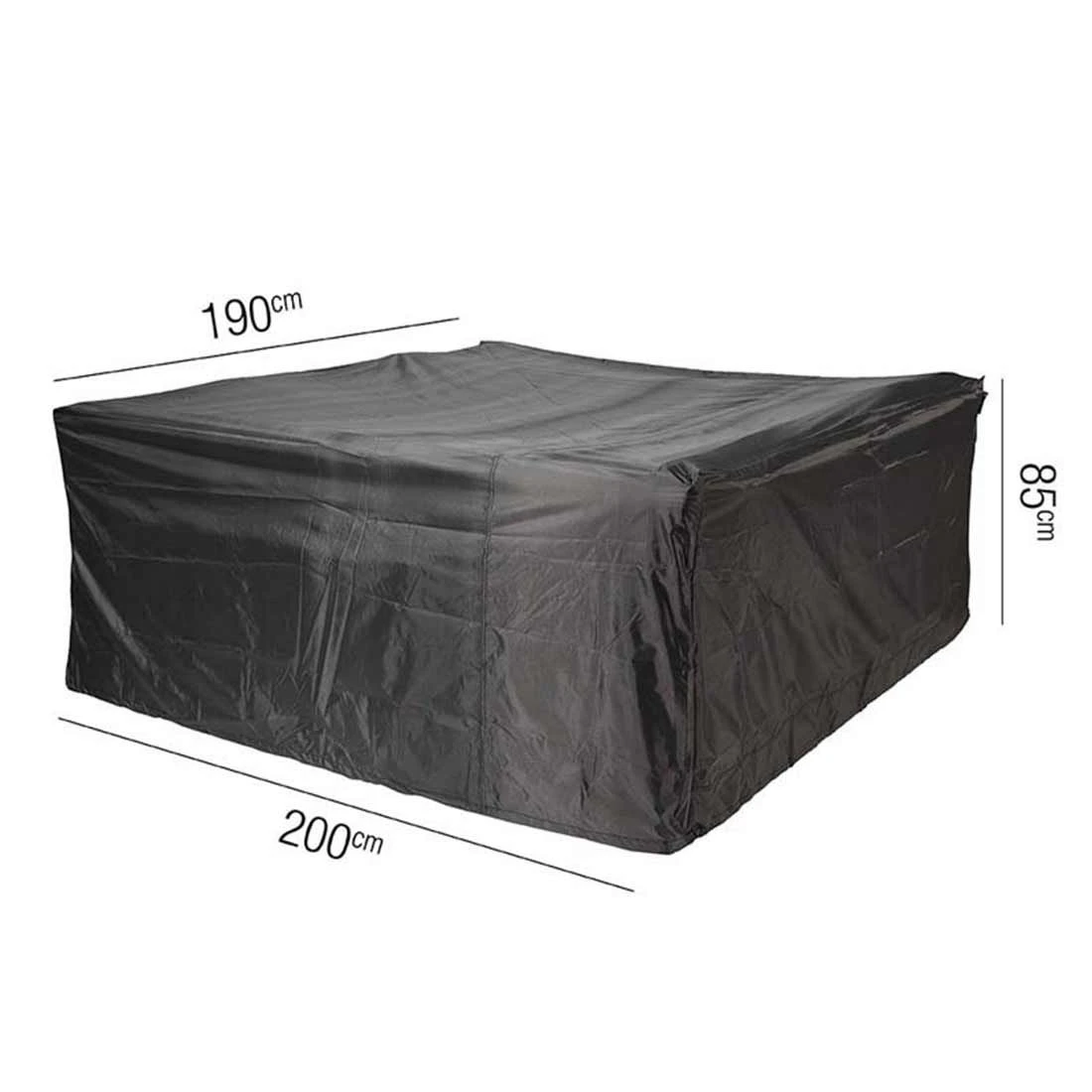AeroCover Gartenmöbel-Set Schutzhülle 200x190x85cm Polyester Uni Anthrazit 4 AeroCover Gartenmöbel-Set Schutzhülle 200x190x85cm Polyester Uni Anthrazit – Bild 2