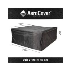 AeroCover Gartenmöbel-Set Schutzhülle 240x190x85cm Polyester Uni Anthrazit -Gartenbedarf Angebote sitzgruppenhulle 240x190x85cm 6